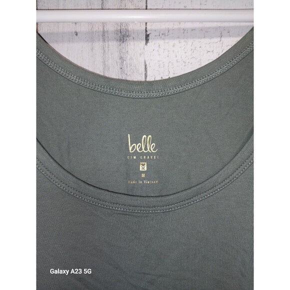 Belle By Kim Gravel Women’s Medium Tank Top Lot Of 2 Green Red - Picture 8 of 11